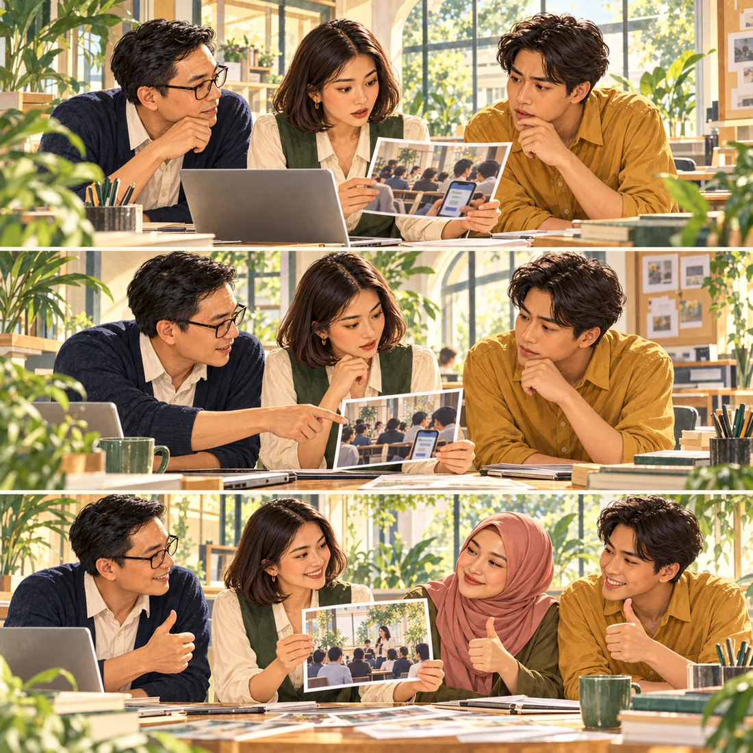 ทีมเลือกภาพที่ทุกคนยินยอมให้ใช้ และจัดภาพให้เหลือเฉพาะข้อมูลของกิจกรรม