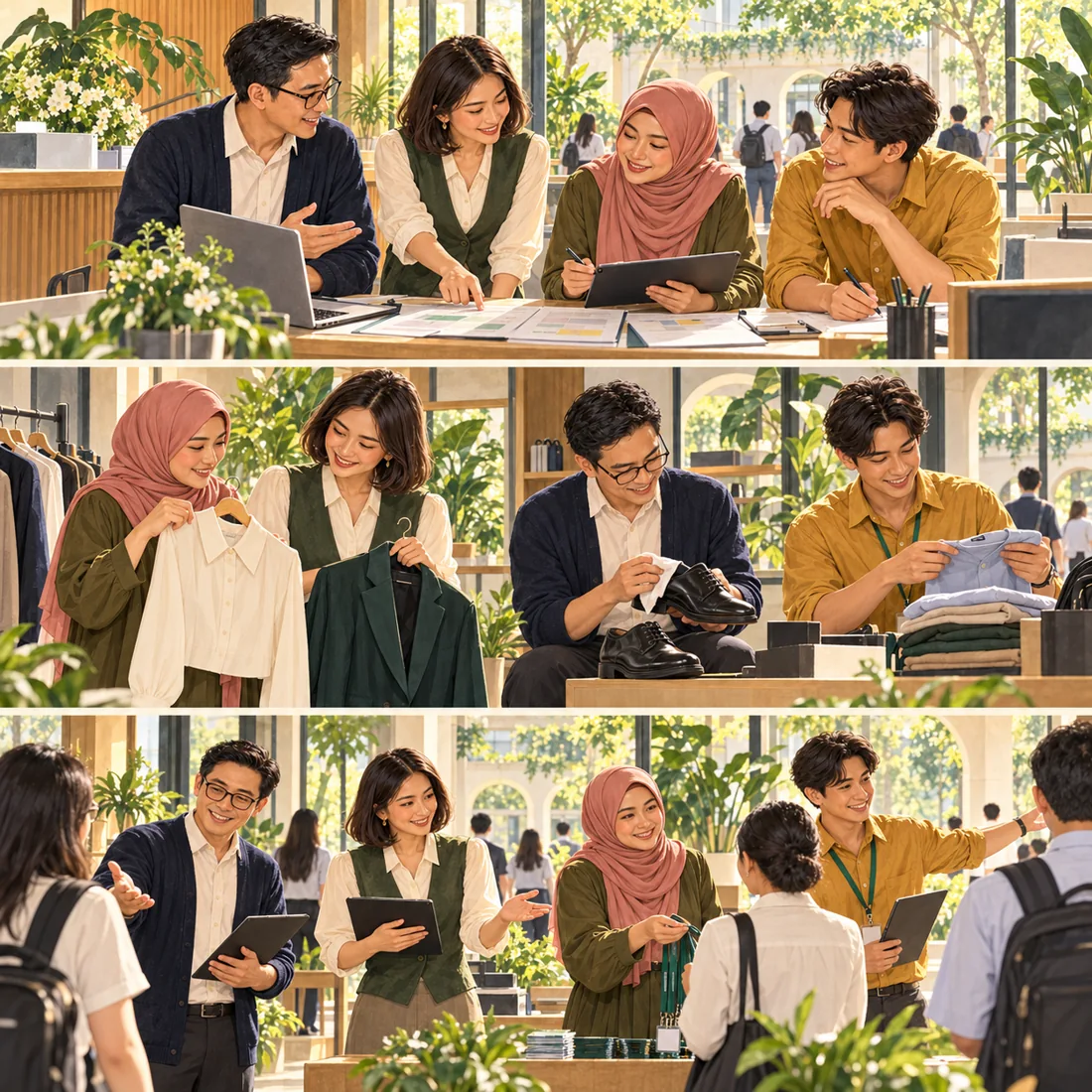 ทุกคนตรวจความพร้อมตามบทบาทของตน พร้อมให้เกียรติความต่างของผู้ร่วมงาน